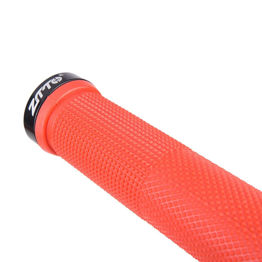 ZTTO AG16 MTB Cycling Lockable Grips Anti-slip Rubber Bike Handlebar Cover - Red - 2