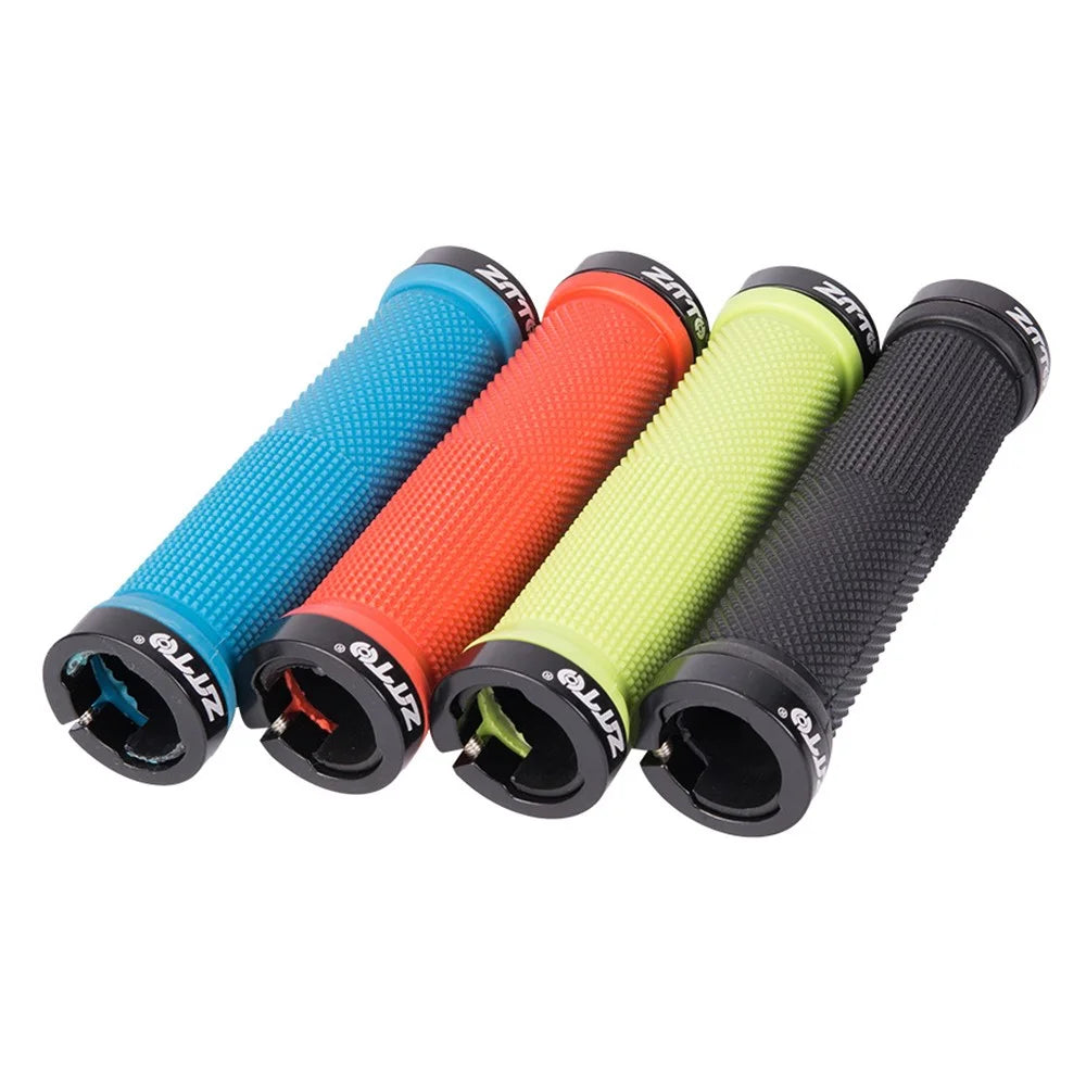 ZTTO AG16 MTB Cycling Lockable Grips Anti-slip Rubber Bike Handlebar Cover - Red - 3