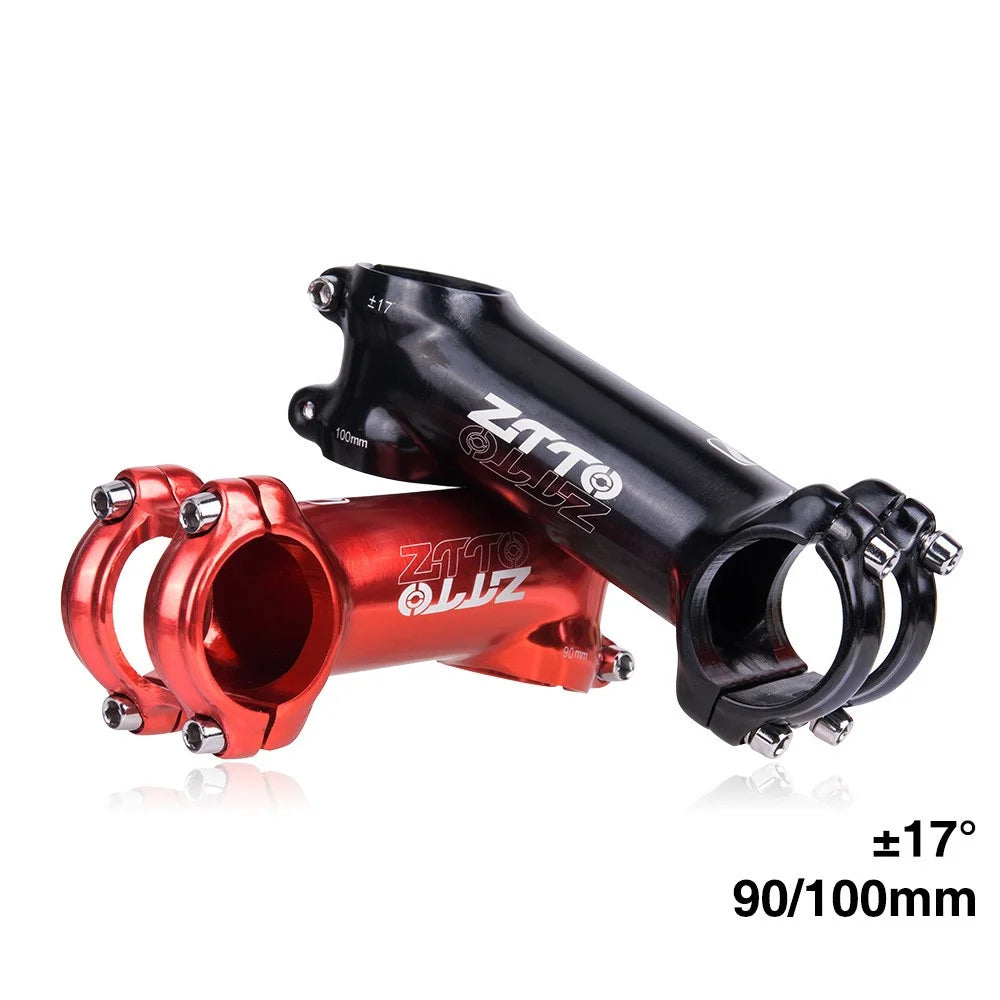 ZTTO JPBL17 Aluminum Alloy Degree Adjustable MTB Stem Mountain Bike Stem Handlebar Riser - 90MM / Black - 5