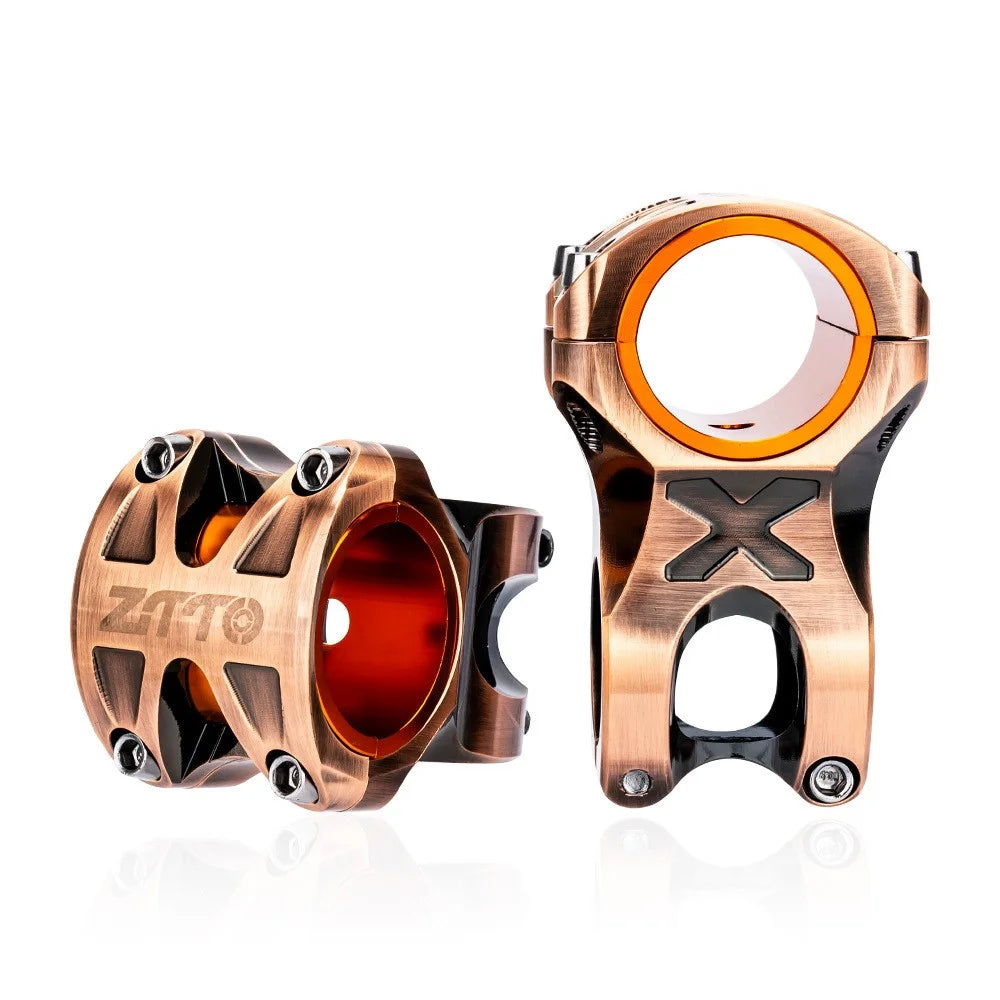 ZTTO GTSBL35 0-Degree Bike Handlebar Short Stem Aluminum Alloy Mountain Bicycle Stem Riser - 31.8x35mm - 6