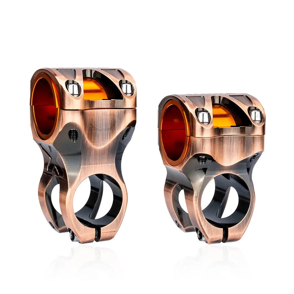 ZTTO GTSBL35 0-Degree Bike Handlebar Short Stem Aluminum Alloy Mountain Bicycle Stem Riser - 31.8x35mm - 7