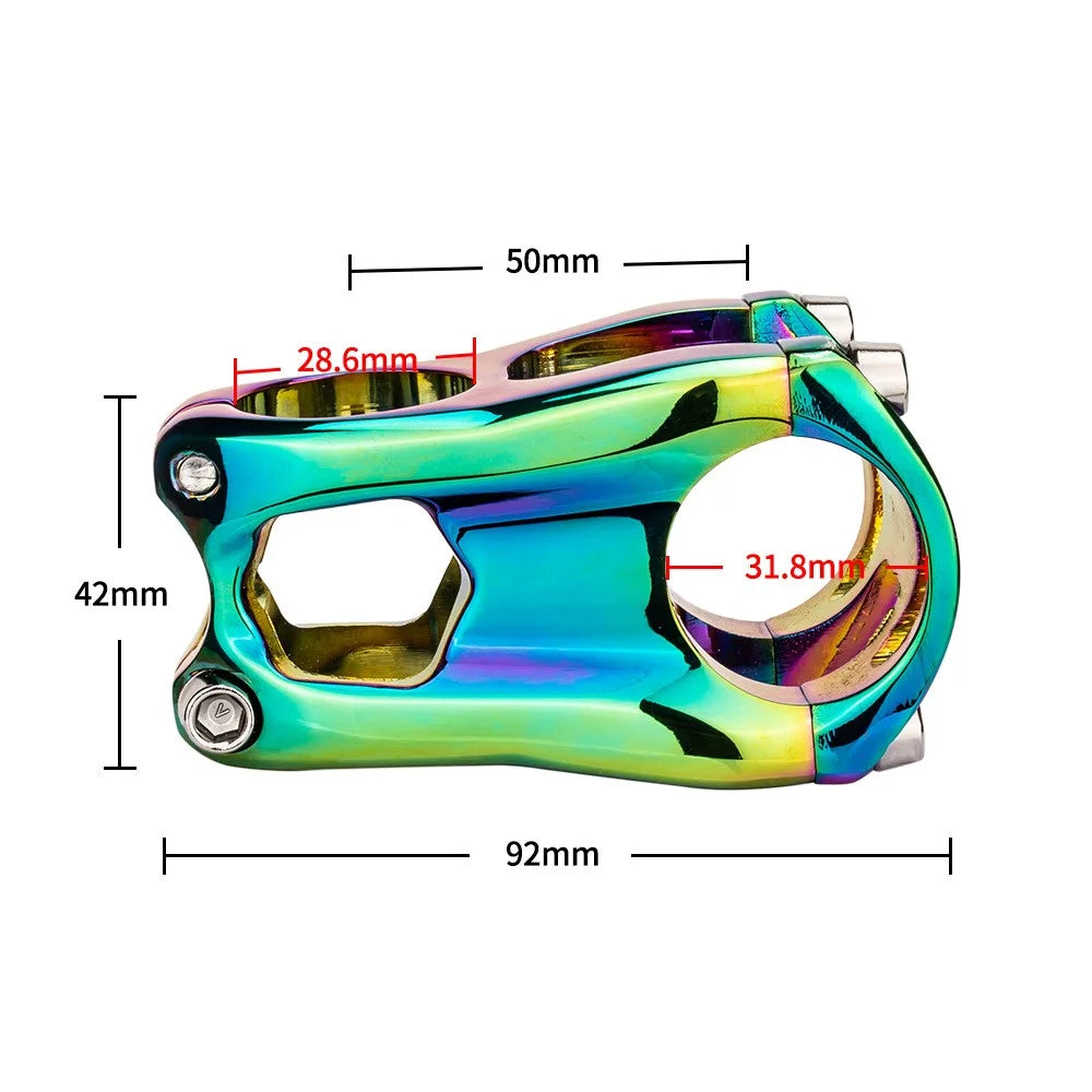 ZTTO AMBL2 31.8x50mm Bike Handlebar Short Stem Aluminum Alloy MTB Bicycle Stem Riser - Colorful - 6