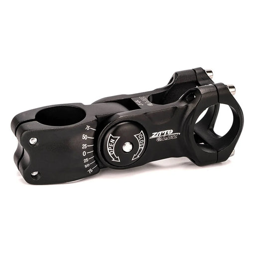 ZTTO CNCKTBL Angle Adjustable Bike Handlebar Stem CNC Aluminum Alloy MTB Bicycle Stem Riser - 31.8x90mm Black - 1
