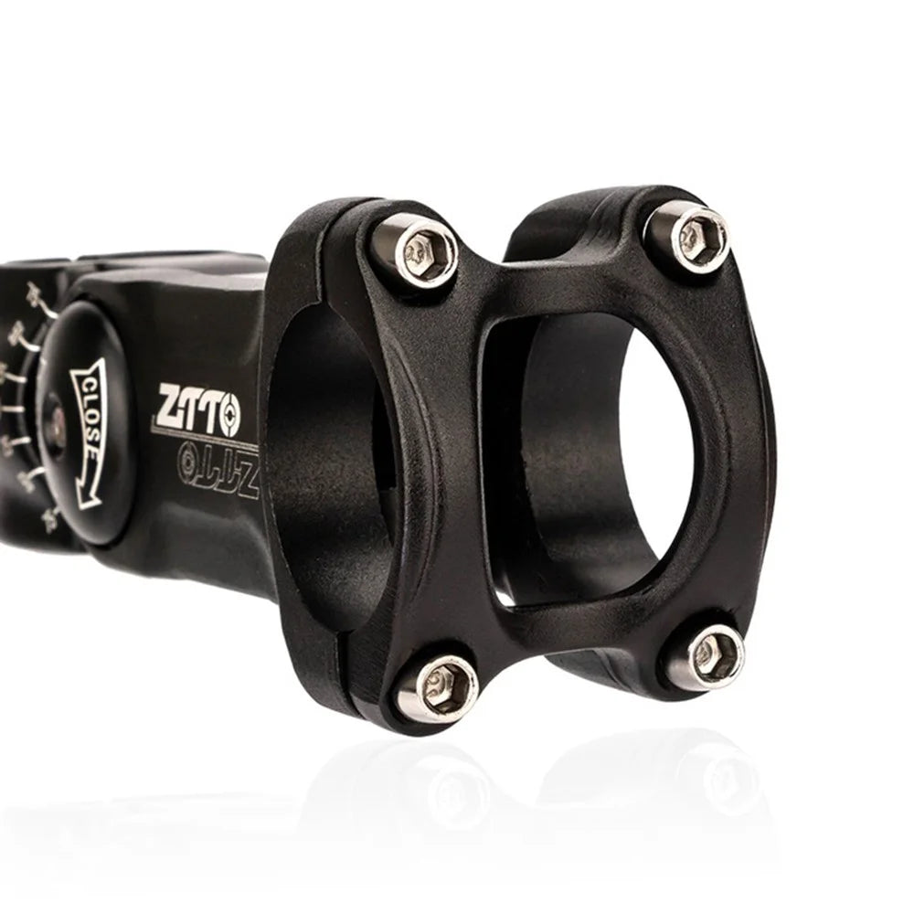ZTTO CNCKTBL Angle Adjustable Bike Handlebar Stem CNC Aluminum Alloy MTB Bicycle Stem Riser - 31.8x90mm Black - 6