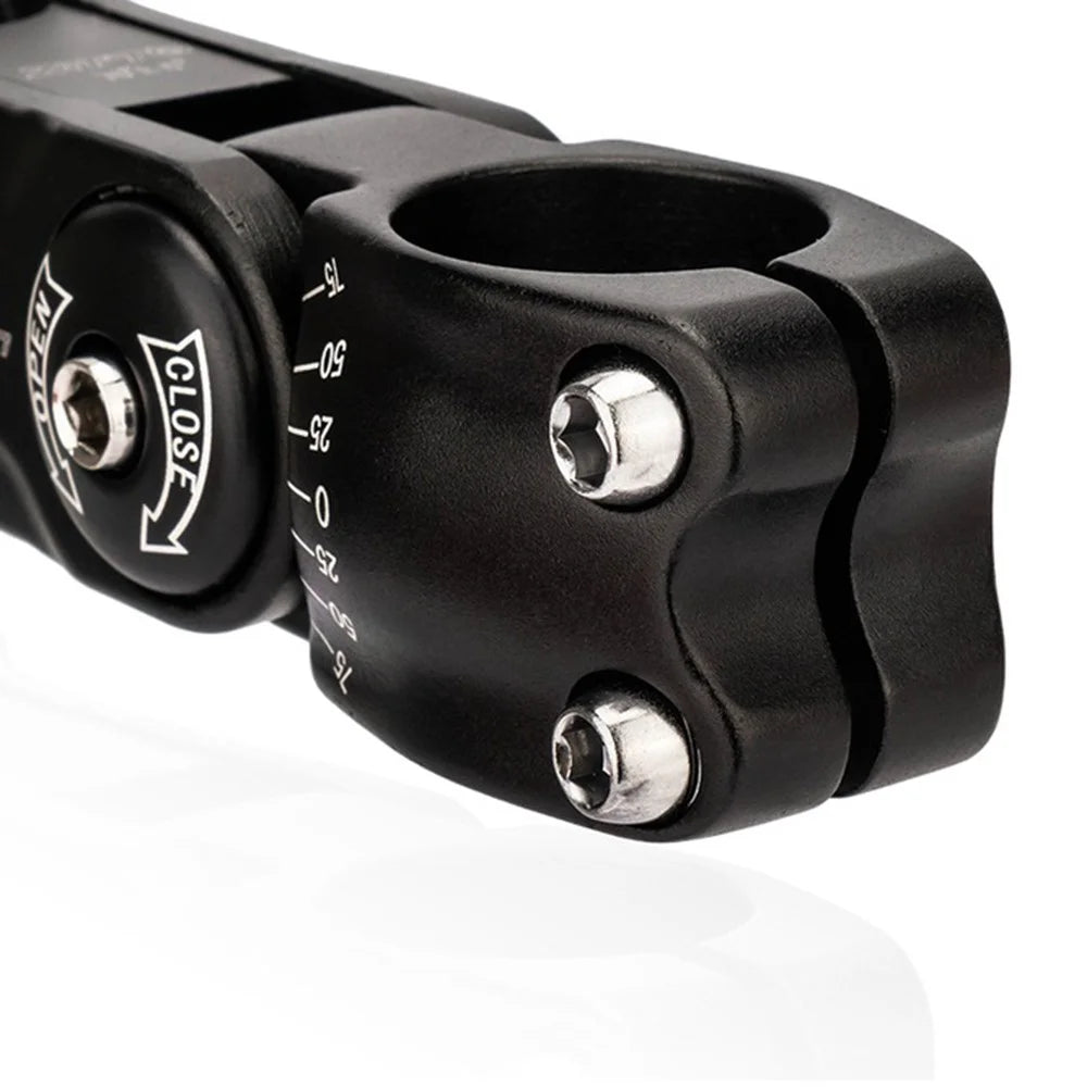 ZTTO CNCKTBL Angle Adjustable Bike Handlebar Stem CNC Aluminum Alloy MTB Bicycle Stem Riser - 31.8x90mm Black - 7