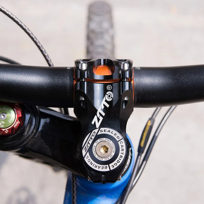 ZTTO AMBL3 31.8 / 35mm 2-in-1 0-Degree Bike Handlebar Stem Aluminum Alloy Riser - Black - 7
