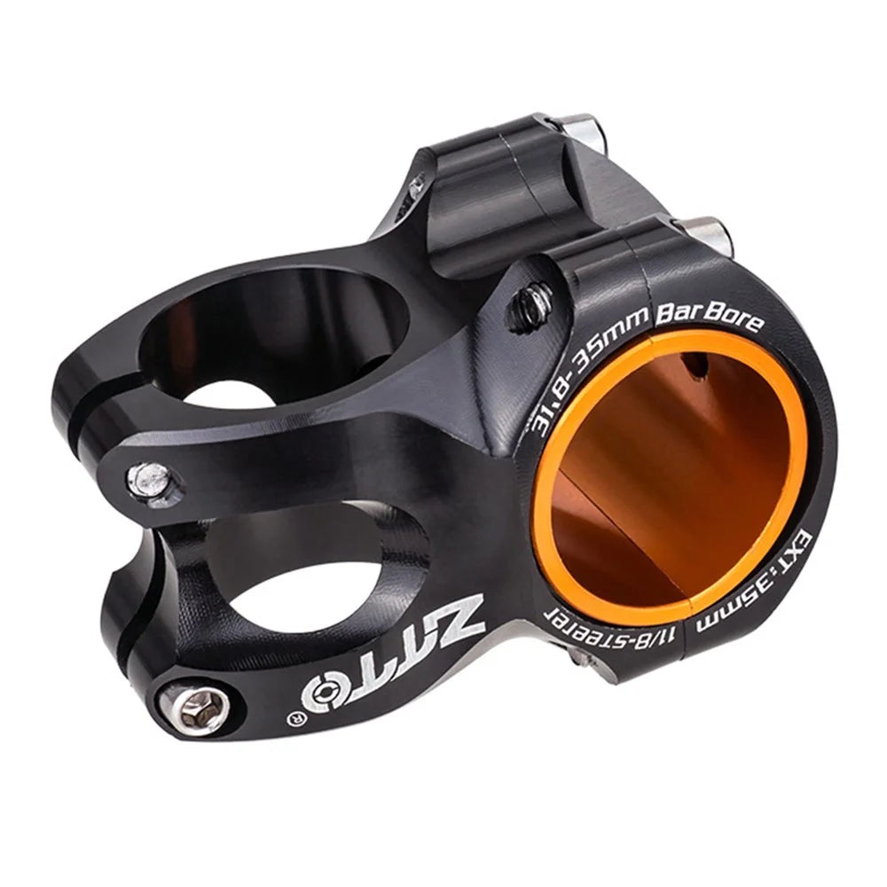 ZTTO XC35 31.8 / 35mm 2-in-1 0-Degree Mountain Bike Handlebar Stem Aluminum Alloy Riser - Black - 1