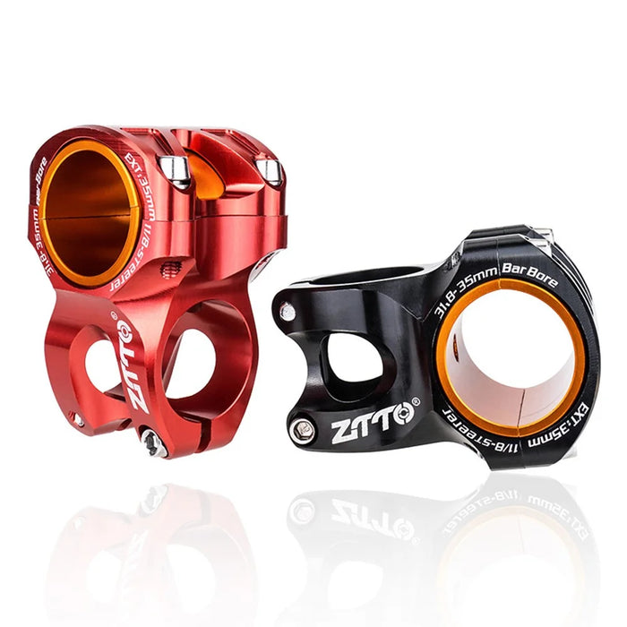 ZTTO XC35 31.8 / 35mm 2-in-1 0-Degree Mountain Bike Handlebar Stem Aluminum Alloy Riser - Black - 3