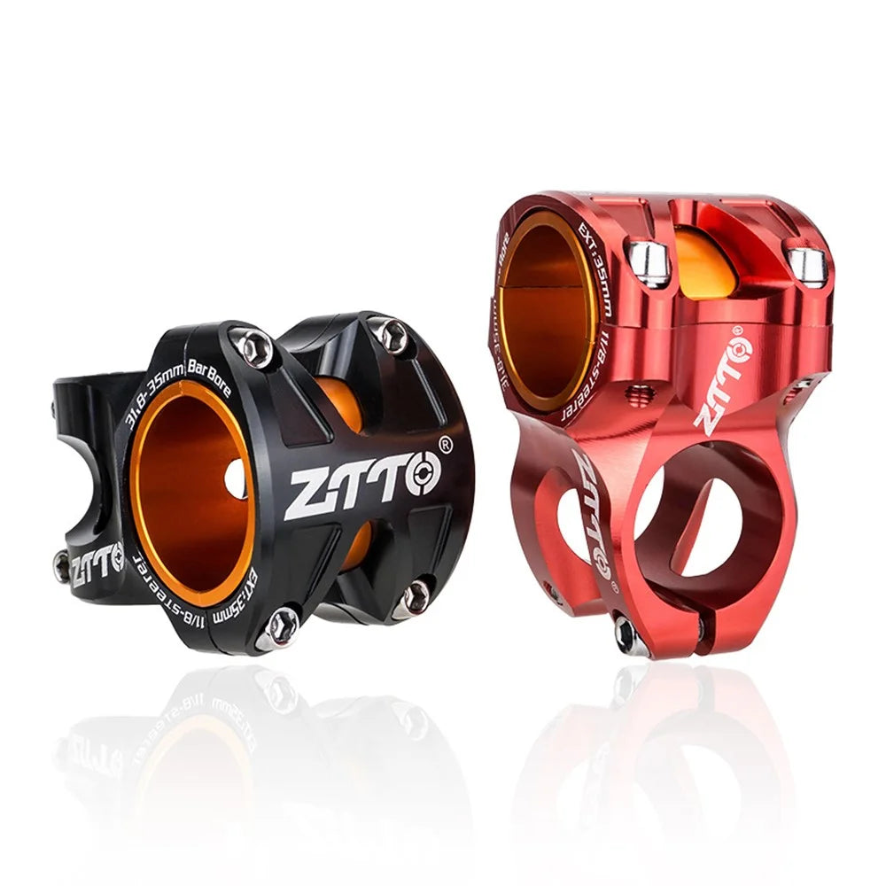 ZTTO XC35 31.8 / 35mm 2-in-1 0-Degree Mountain Bike Handlebar Stem Aluminum Alloy Riser - Black - 4