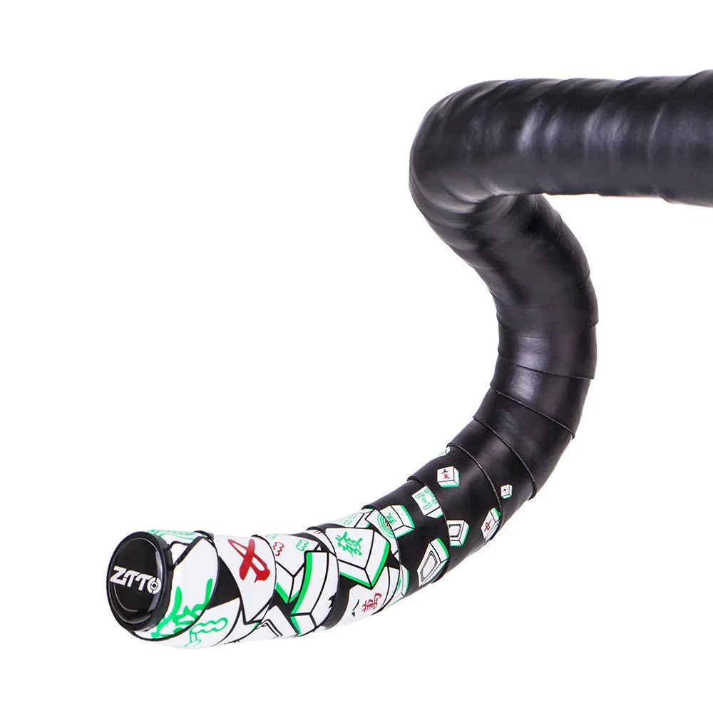 ZTTO CSBD 2Pcs Mahjong Pattern Bicycle Handlebar Anti-skid PU+EVA Tape Bike Handlebar Wrap Straps - 6