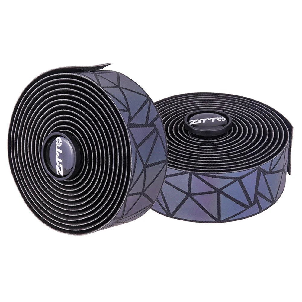 ZTTO BD8 2PCS PU Fabric Bike Handlebar Tapes Anti-Slip Handle Wraps for Outdoor Cycling - Grey - 2