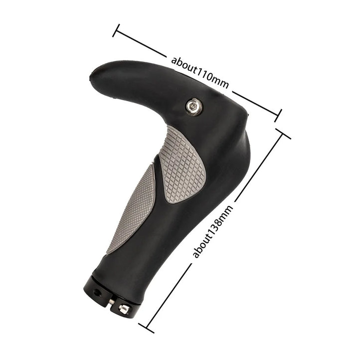 ZTTO AG43 1 Pair Bicycle Ergonomic Horn Shape Handlebar Grip Cover for MTB Bike - 6