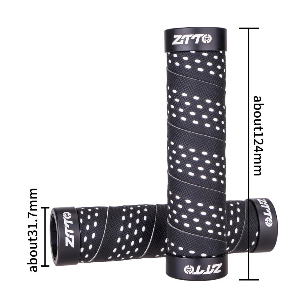 ZTTO AG115 Shockproof Bicycle Handle Bar Grips MTB Mountain Bike Handlebar Cover - Black+Multi-color - 4