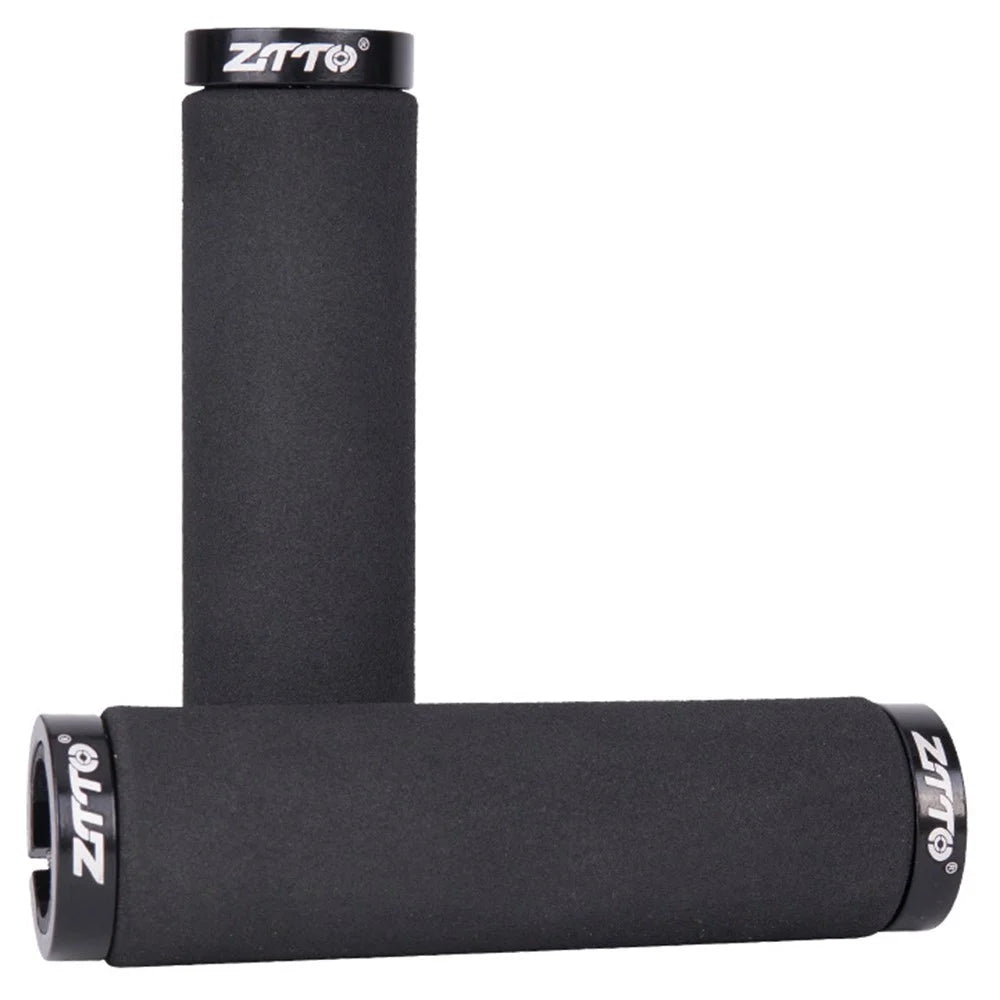ZTTO AG36 Bicycle Handlebar Grips Double Side Lock-on Sponge Handle Grip - Black - 1