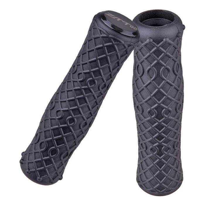 ZTTO AG111 Mountain Bike Hand Grips Shock-absorbing Silicone Handlebar Grips - Black - 1