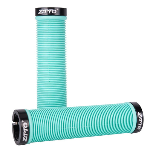 ZTTO AG15 Lock-on Anti-slip Handlebar Grips for MTB Mountain Bicycle Folding Bike - Blue - 1