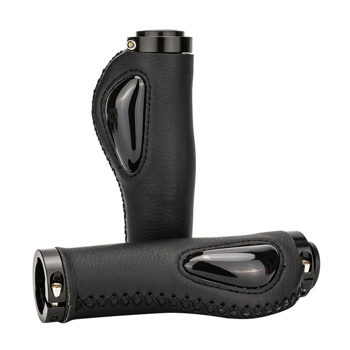 ZTTO AG61 1 Pair Bike Handlebar Grip Liquid Silicone Shock Absorption Anti-slip Bicycle Handlebar Grips - Black - 2
