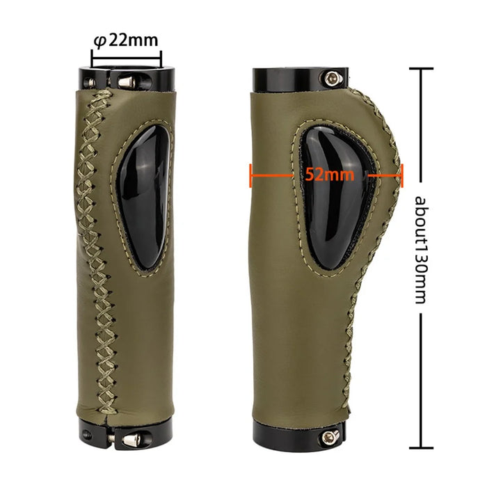 ZTTO AG61 1 Pair Bike Handlebar Grip Liquid Silicone Shock Absorption Anti-slip Bicycle Handlebar Grips - Black - 6