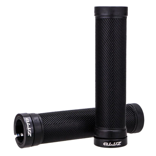 ZTTO AG40 Bike Anti-slip Handlebar Single-sided Locking Shockproof Rubber Bicycle Grips - Black - 1