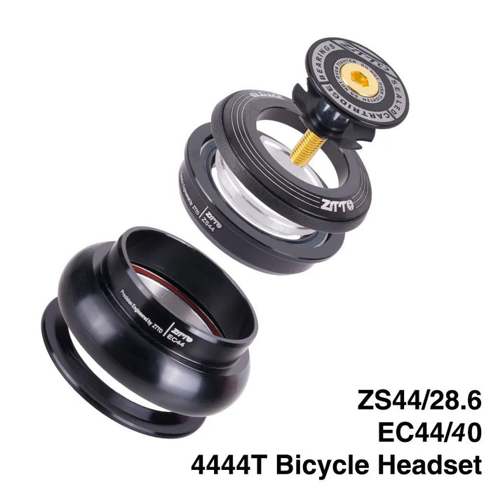 ZTTO ZS44 4444T Bike Headset Straight Tube Frame to Tapered Tube Fork Bicycle Headset - 4