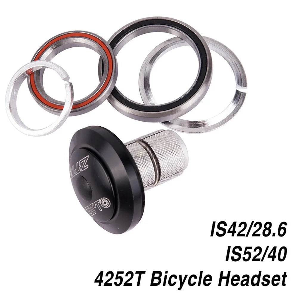 ZTTO 4252T Bike Headset 42mm 52mm Tapered Tube Fork Integrated Angular Contact Bicycle Headset - 3