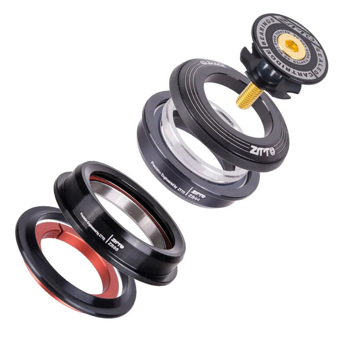 ZTTO 4455ST Aluminum Alloy Bike Headset Tapered / Straight Tube Front Fork Bearing Headset - 1