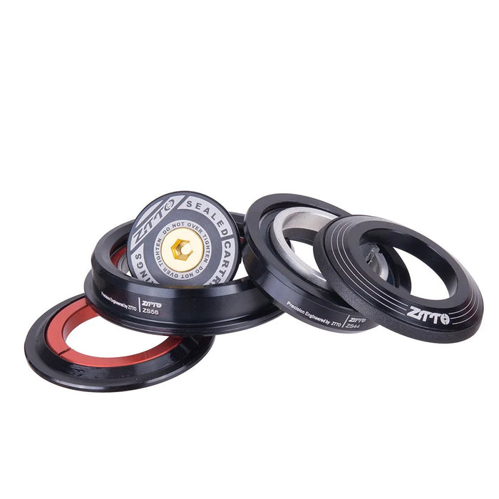 ZTTO 4456ST Aluminum Alloy Bike Bearing Headset Tapered / Straight Tube Front Fork Headset - 4