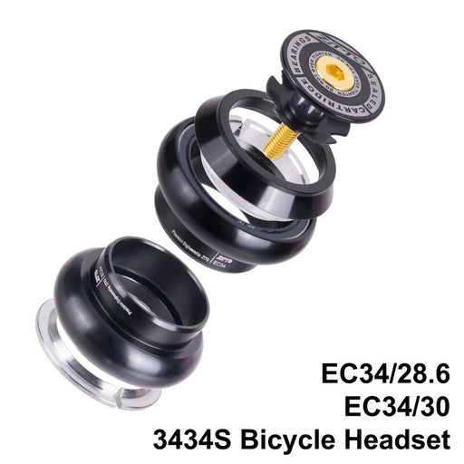 ZTTO 3434S 34mm Aluminum Alloy Bike Headset Straight Tube Front Fork Bearing Headset - 2