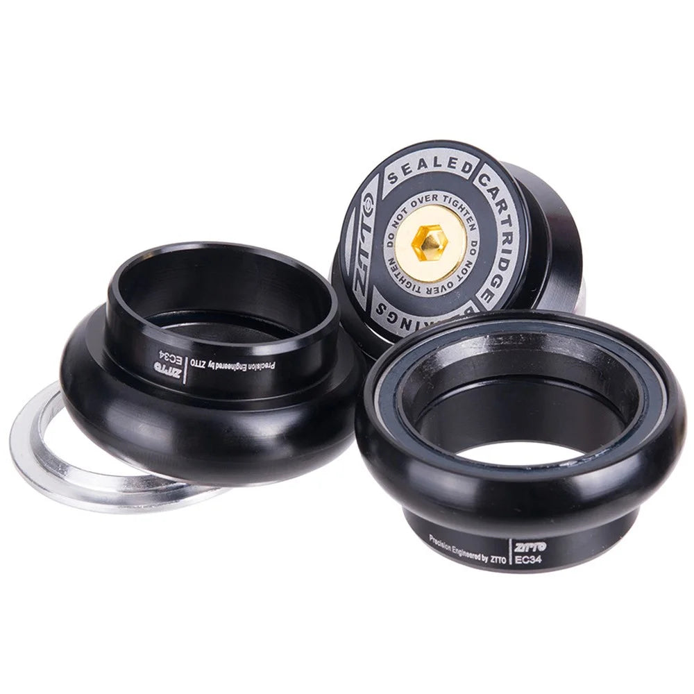 ZTTO 3434S 34mm Aluminum Alloy Bike Headset Straight Tube Front Fork Bearing Headset - 5