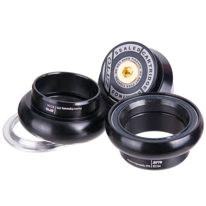 ZTTO 3434S 34mm Aluminum Alloy Bike Headset Straight Tube Front Fork Bearing Headset - 5