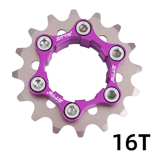ZTTO 9ZYFL Steel MTB Bicycle Single Speed Cassette Cog Bike Sprocket Freewheel - 16T - 1