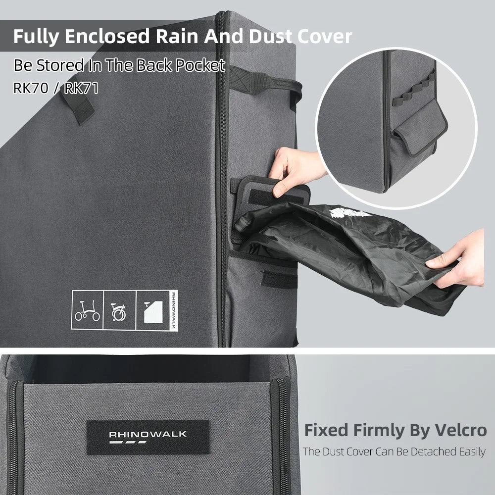 RHINOWALK RK70 For Brompton Bike Storage Box Polyester 14-16inch Folding Bicycle Storage Box - 5
