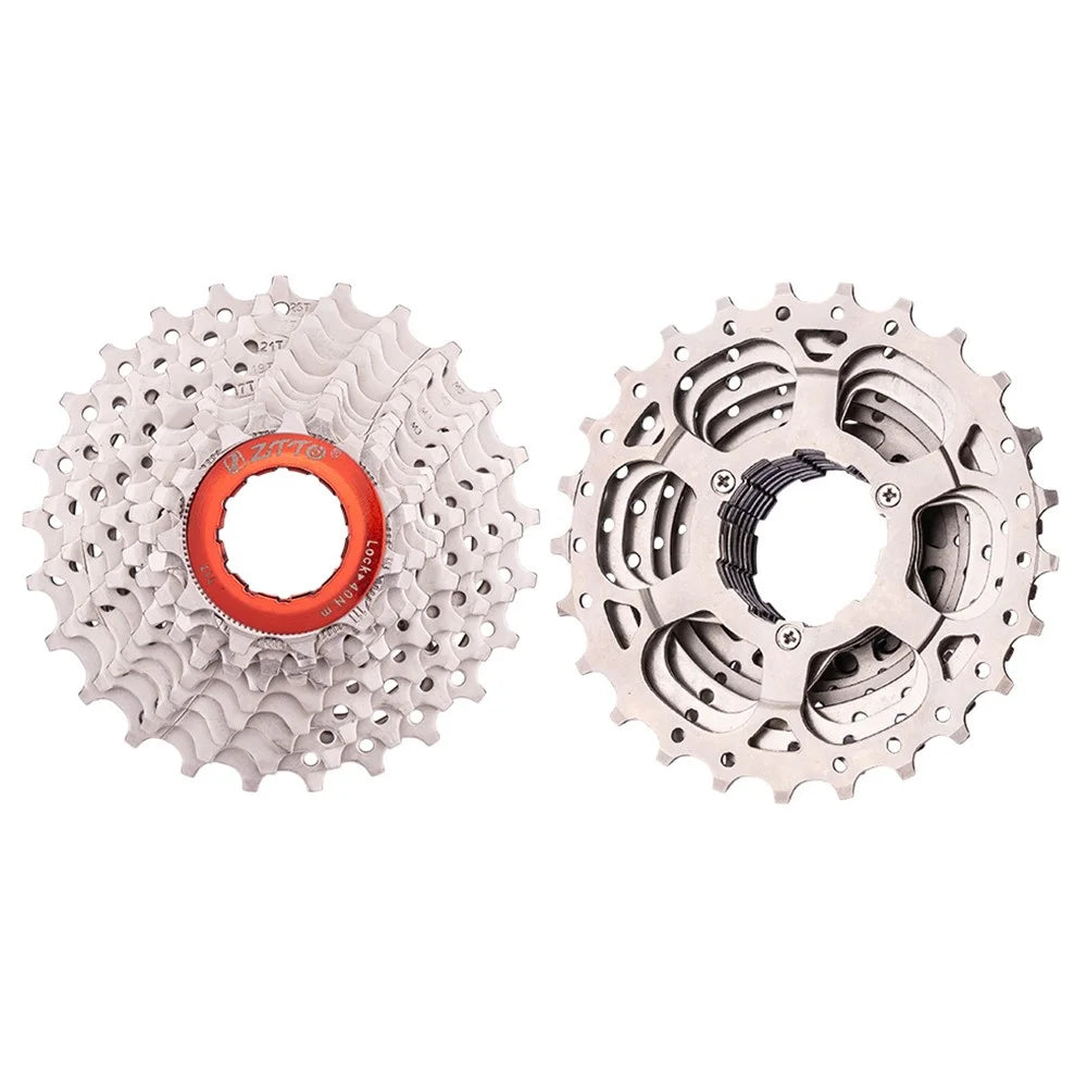 ZTTO Silver 10 Speed Flywheel Bike Cassette for Road Bicycle - 11T-25T - 1