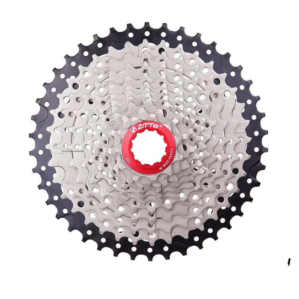 ZTTO 1142 Mountain Bike 11-42T Flywheel 11 Speed Bicycle Cassette Replacement Part - Black  /  Silver - 1