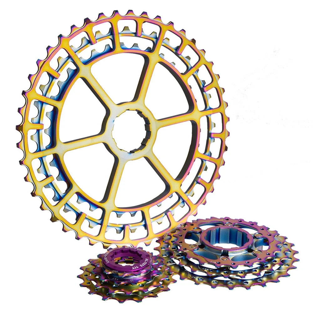 ZTTO 1046SLRC 10 Speed 11T-46T Flywheel Colorful Bicycle Aluminum+Steel Cassette - 4