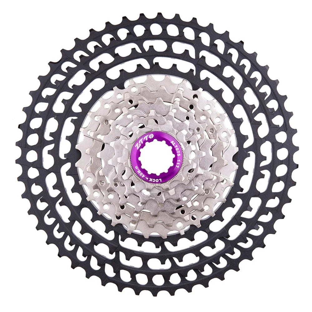 ZTTO 1050SLRHY Aluminum Alloy Flywheel 10 Speed 11T-50T Racing Bike Cassette Replacement - 1