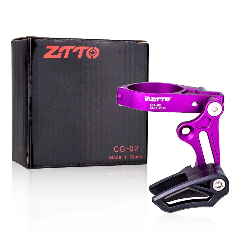 ZTTO CG-02 Road Bike Chain Guide Bicycle CNC Aluminum Alloy Chain Presser - Black - 7