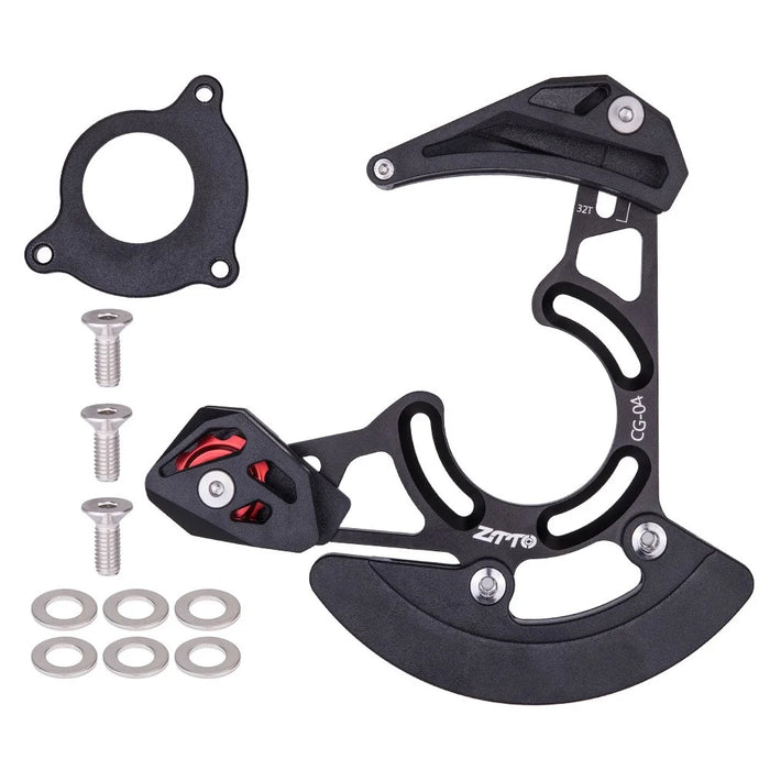 ZTTO CG04 MTB Bicycle Chain Guide Mountain Bike Pulley Chain Stabilizer 32-38T Bicycle Chain Protector - Black - 1