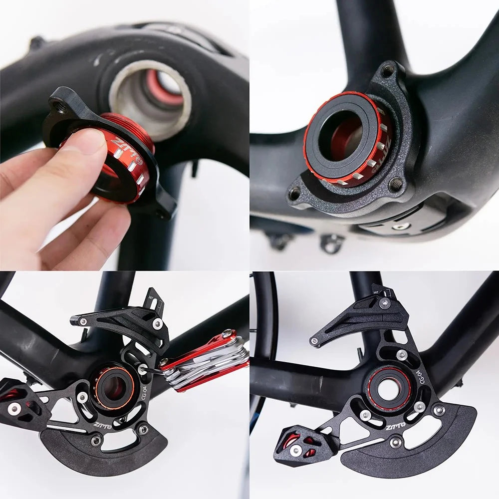 ZTTO CG04 MTB Bicycle Chain Guide Mountain Bike Pulley Chain Stabilizer 32-38T Bicycle Chain Protector - Black - 6