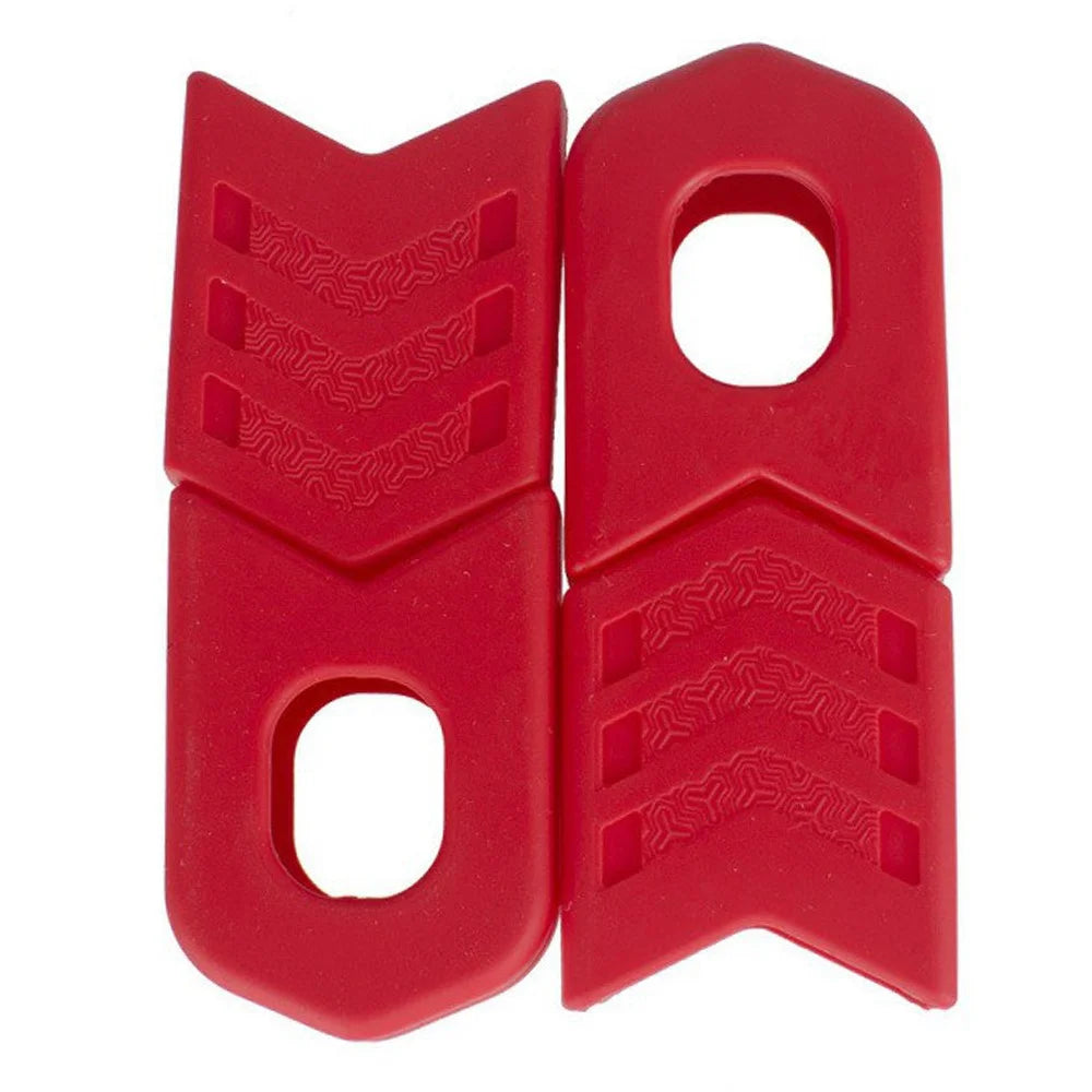 ZTTO XQBT 1 Pair Bicycle Fixed Gear Crank Protective Cap Bike Chainwheel Crank Silicone Cover - Red - 1