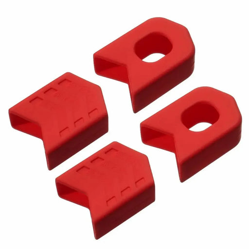 ZTTO XQBT 1 Pair Bicycle Fixed Gear Crank Protective Cap Bike Chainwheel Crank Silicone Cover - Red - 2