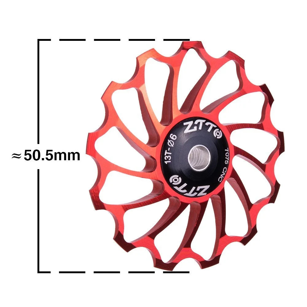 ZTTO 13T Aluminium Alloy Rear Derailleur Guide Roller Mountain Bicycle Ceramic Bearing Wheel - Blue - 4