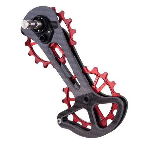 ZTTO 8700RD Ceramic Bearing Carbon Fiber Lightweight Bike Derailleur Pulley - 1