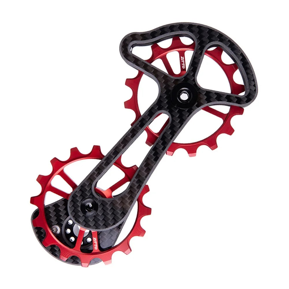 ZTTO 8700RD Ceramic Bearing Carbon Fiber Lightweight Bike Derailleur Pulley - 2