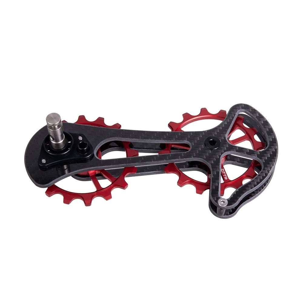 ZTTO 8700RD Ceramic Bearing Carbon Fiber Lightweight Bike Derailleur Pulley - 3