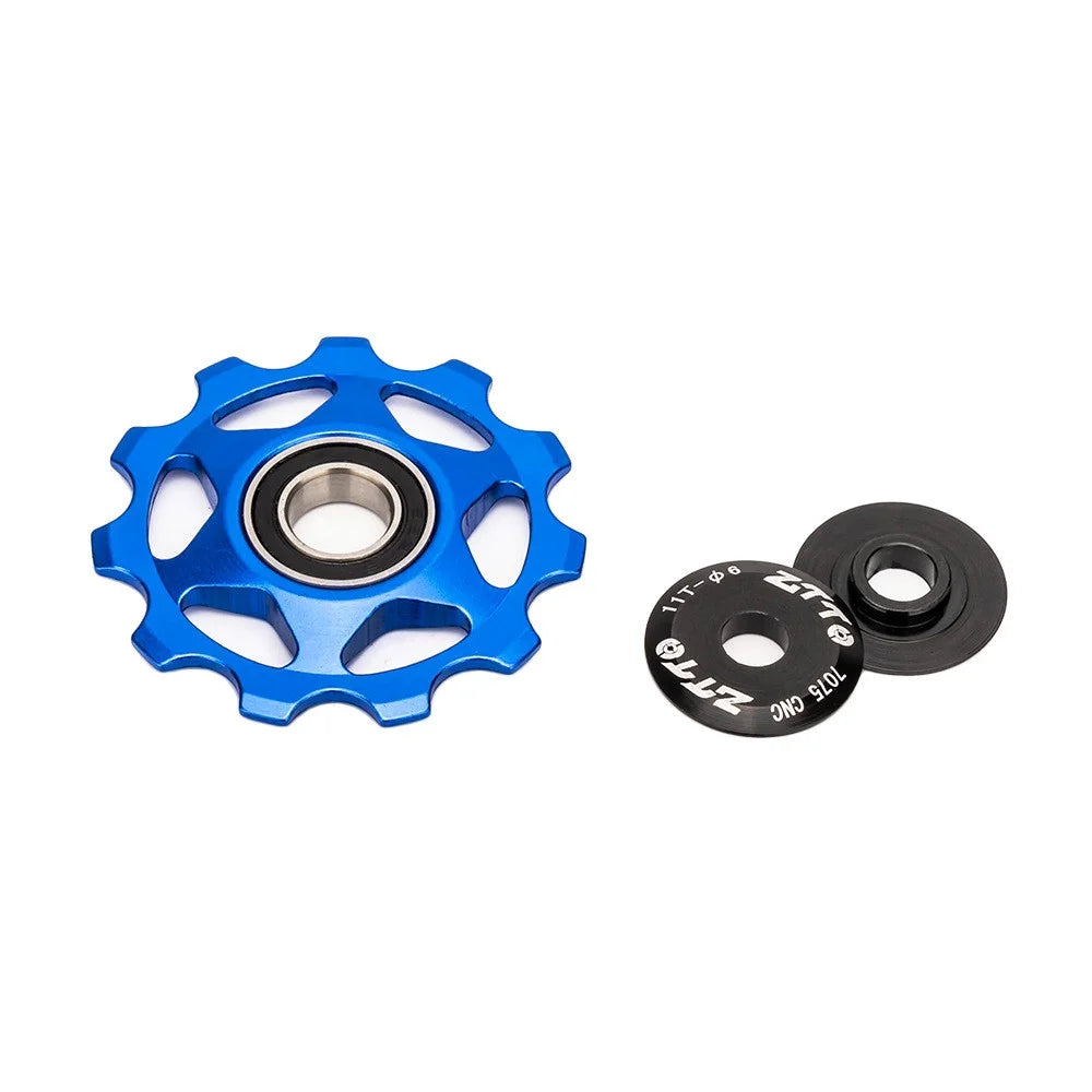 ZTTO 11T Rear Derailleur Pulley Bike Bicycle Metal Bearing Jockey Wheel Aluminium Alloy Rear Derailleur Guide Roller - Colorful - 2