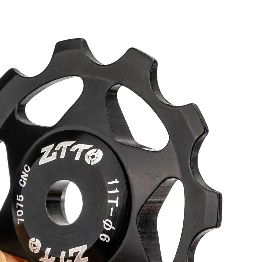 ZTTO 11T Rear Derailleur Pulley Bike Bicycle Metal Bearing Jockey Wheel Aluminium Alloy Rear Derailleur Guide Roller - Colorful - 4