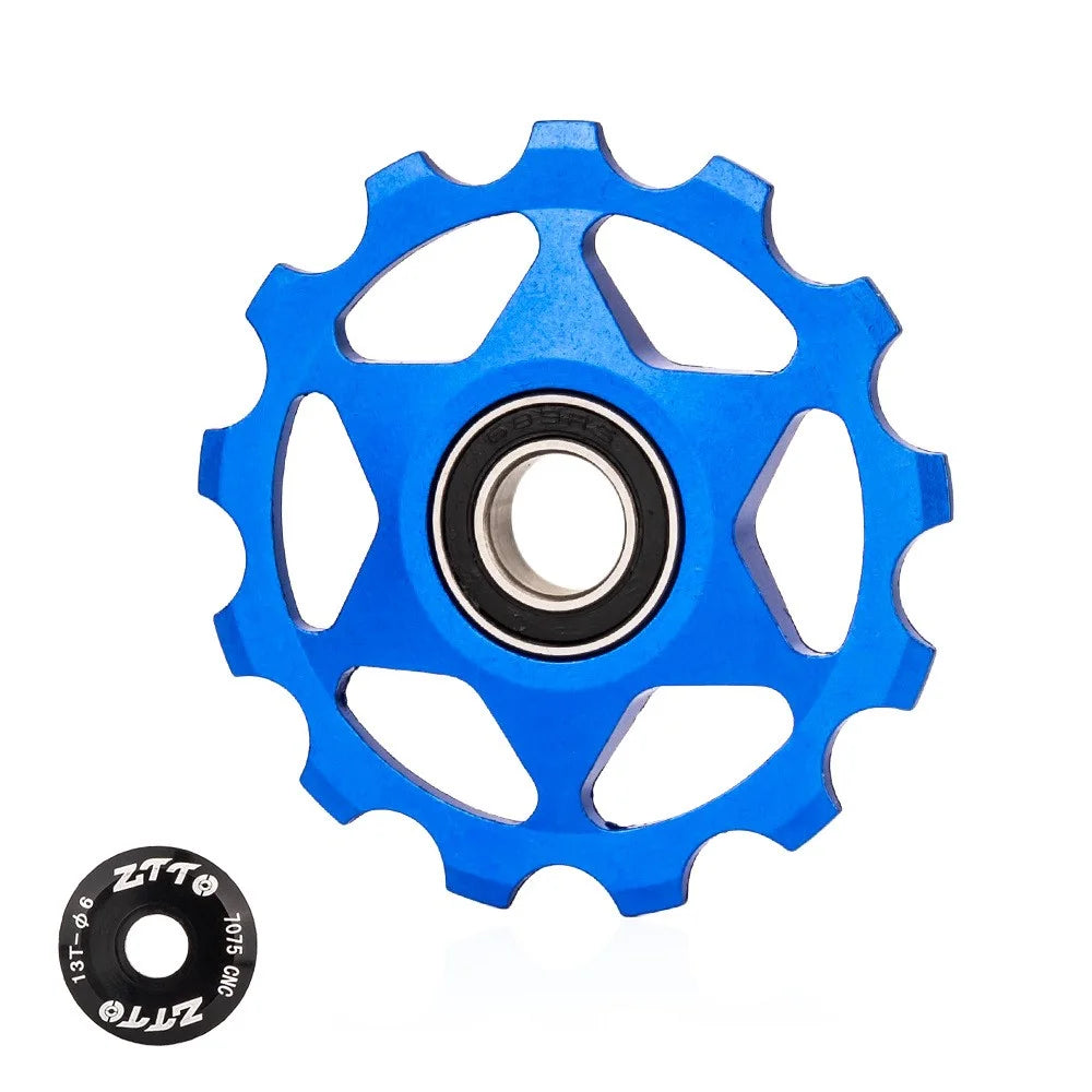 ZTTO 13T Aluminium Alloy Bike Rear Derailleur Pulley Bearing Wheel Guide Roller - Multi-color - 2