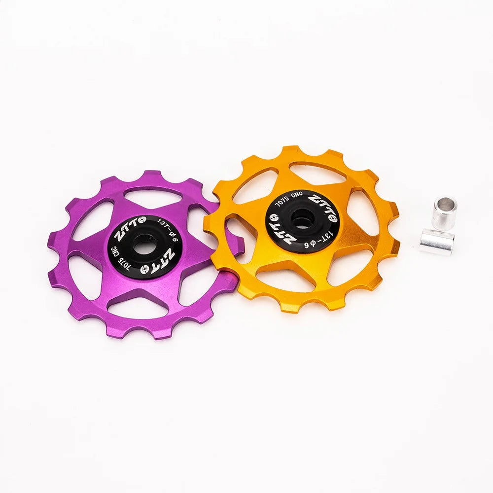 ZTTO 13T Aluminium Alloy Bike Rear Derailleur Pulley Bearing Wheel Guide Roller - Multi-color - 3