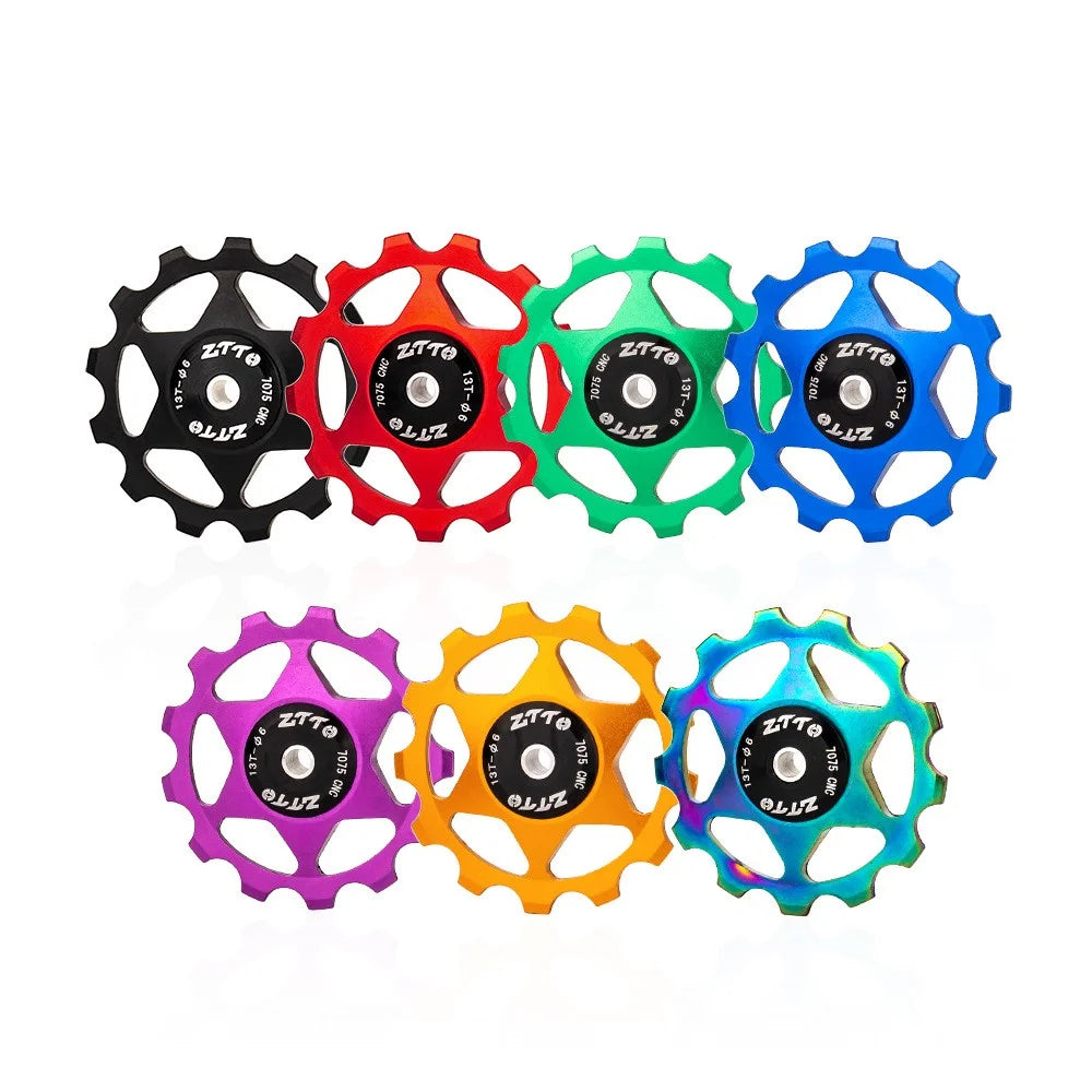 ZTTO 13T Aluminium Alloy Bike Rear Derailleur Pulley Bearing Wheel Guide Roller - Multi-color - 5